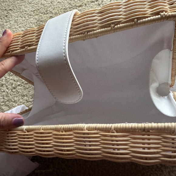 White wicker lunchbox - Picture 6 of 6